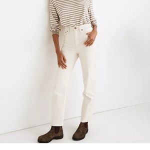 The Perfect Vintage Straight Jean in Vintage Canvas Women's Cream White